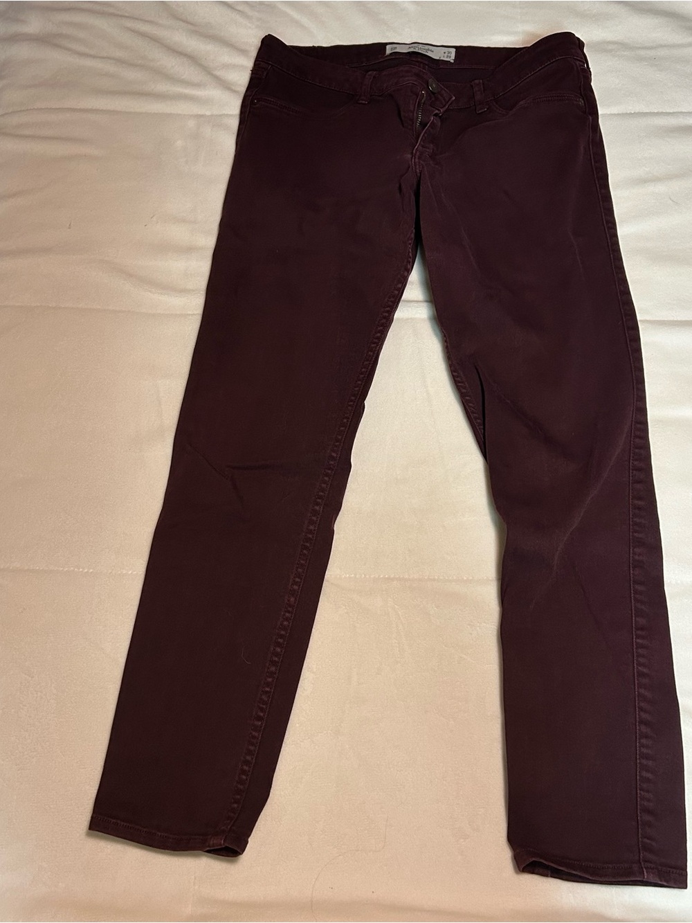 Abercrombie & Fitch Maroon Jeans